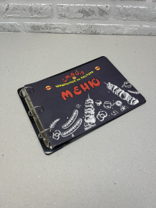 Бумажное меню с ламинацией для кафе — L-Pride Алматы